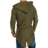 Jaquetas finas de inverno de outono masculino Cardigan casacos de manga longa com capuz com zíper esportivo com capuz de capuz de arca