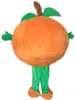 Хэллоуин Большой ребенок оранжевый костюм талисмана высокого качества мандарин фрукты Мультфильм Аниме тема символов Рождественский карнавал партии Необычные костюмы