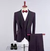 العريس الأزرق الملكي تكسيدوس شال أسود الرجال الزفاف Tuxedos الرجال ممتازة عشاء عشاء حفلة موسيقية سترة 3 قطعة (سترة + سروال + سترة)