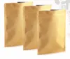 Ziplock Food Candyパッケージバッグの中のクラフト紙シール可能なアルミホイル小さな平底ゴールドジップロックバッグ100ピース