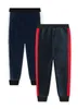 Hiver bébé rayé bord pantalon enfants sport décontracté velours pantalon pour enfants épais pantalons longs tenue bébé vêtements de marque M377
