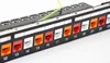 Freeshipping 24port CAT6 Gigabit Modular Patch Panel Incl. 24pcs RJ45 Tool-less Keystone Jacks (Mixed Color Jacks: Red+Orange+White)