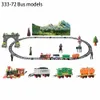 الكلاسيكية الكهربائية ديناميكية البخار RC Track Track Train Model Toy Toy للأطفال القابل لإعادة الشحن