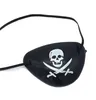 halloween cosplay pirata maschera per il viso teschio Crossbone pirati benda sull'occhio costumi favore di partito bambini accessori per la decorazione del festival di oggetti di scena per adulti