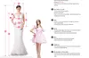 Szampan Overtkirts Suknie Wieczorowe Z O-Neck Koronki Aplikacje Tulle Plus Size Prom Sukienka Długie Rękawy Matka Suknie Panny Młodej