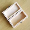 Drewniane pudełko Prostokątne Naturalne Drewniane pudełka Pudełka Ręcznie Craft Biżuteria
