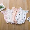 INS Baby Mädchen Kleidung Rüschen Kleinkind Strampler Cartoon Infant Mädchen Overalls Ärmellose Neugeborenen Overall Boutique Baby Kleidung