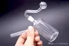 Brûleur à mazout en verre Bong barboteur en verre conduites d'eau épaisses Tuyau clair petit bécher Bong MiNi Oil Dab Rigs avec tuyau de brûleur à mazout en verre mâle de 10 mm