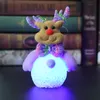 Kerstdecoratie LED Licht EVA Snowman Nachtlamp Gloed Opknoping Santa Claus Decoratie Kerstcadeau Kerstboom Ornament DBC VT0768