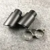 One Piece Universal Carbon Fiber Exhaust Pipe Stainless Steel For Akrapovic Tuning Auto Parts Muffler Tip Nozzles