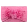 Lace Flower Hair Bow Band Accessories Baby Girl Kids Toddler Headband Solid Headwear Hairband Photo Props Gifts TS105