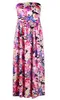 Sukienki Kobiety Ubrania Damskie Drukuj Maxi Dress Lady Casual Moda Suknie Lato Seksowna Długa Bez Ramiączek Suknia Vestidos Odzież damska B4255