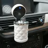 Auto-Aschenbecher, rauchfreier Auto-Zigarettenaschenhalter mit blauem LED-Licht2313811