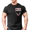 Camisa de verão nova para academias masculina crossfit fitness musculação moda masculina curta roupas de algodão marca tops