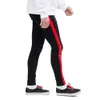 ファッションブラックストライプメンズ19ssデザイナージーンズ男性服春秋スリムフィットストリートジーンズパンツ