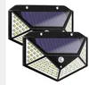 四面体のボディ誘導太陽光発電3モード120度モーションセンサー角壁ランプ防水屋外ヤードランプ2ピース