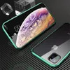 For iPhone 15 iPhone 14 13 12 11 Pro Max Magnetic Adsorption Metal Bumper Front Back Dual Glass Cover 50pcs/up