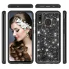 2 in 1 Çift Katmanlı Bling Glitter Hibrid Kılıf Samsung Galaxy S20 FE 5G Ultra S10 Artı A01 S10E Kapak