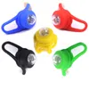 Luci per bicicletta Ciclismo Testa per bici in silicone Luce per rana Ruota posteriore LED Flash Fanale posteriore Fanale posteriore con batteria CR2032