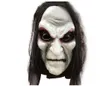 Halloween Zombie Mask Props Grudge Ghost Hedging Zombie Mask Realistisk Masquerade Halloween Lång Hår Ghost Scary Mask GB1228