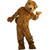 2018 venda Hot Brown Marmota Gophers trajes de Mascote para adultos de natal de circo Halloween Outfit Fancy Dress Suit Frete Grátis