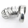 Chastity Device Stainless Steel Cock Cage with Anti-Shedding Ring Metal Male Chastity Belt Penis Lock Bondage Sex Toys