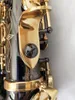 Professionell krökt sopran Saxofon Japan Yanagisawa S-991 B Flat Musical Instruments Black Nickel Gold