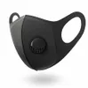 Zawór oddychający maska ​​czarna gąbka wielokrotnego użytku zmywalny anty kurz zanieczyszczenie usta maski na zewnątrz maski OOA7947