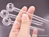 Clear Glass Oil Burner Pipe 4inch Thickness Glass Oil Burner Glasses Tube Glass Pipes Oils Nail Spoon Hand Pipe Smoking for bong
