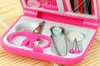 100PCs Portable Travel Sewing Kits Box Nål Tråds Scissor Thimble Home Tools Gratis Frakt Sn2400