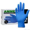 Anti-V Nitrile Rubber Disposable Glove AMMEX SGS Durable Powderless Gloves for MD EMD ER LAB Professional Used1290q