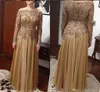 gold dresses for mother bride