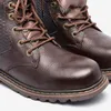 Tasarımcı- Boyut 35 ~ 48 Hakiki Doğal Deri El Yapımı Erkekler Kış Ayakkabı # BG1570