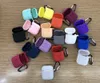 AirPods Için 17 renkler Koruyucu Darbeye Silikon Kılıf Kılıfı Ile Anti-kayıp Askı Toz Fiş Perakende Paketi Için Apple Bluetooth Kulaklık