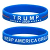 23 Styles Trump macht Amerika großartig wieder Brief Silikon Gummiarmband Trump Anhänger Armband Armbänder Basketballarmband