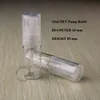 15ml pet de plástico loção de loção de pulverização garrafa de plástico garrafa de embalagem cosmética recipientes de emulsão com tampa de pulverização transparente 50pcs