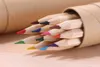 colored Lead Color drawing pencil wood Colour Pen Sets of 12 colours kids coloured draw pencils children epacket