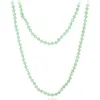 Nieuwe lange trui kraagkraag maxi ketting gesimuleerde turquoise kralen ketting dames mode sieraden Bijoux femme kerstcadeaus57676644