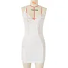 女性のセクシーなドレスメッシュドレスレディースシアーブラックホワイトファッションミニスキニードレスクラブローブプラスサイズ M-3XL