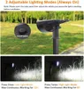 Luce solare IP65 impermeabile Lampada bianca calda LED bianco caldo Spot Light Landscape Spike Lights Super luminoso per luce da giardino