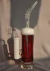 Vintage Piwo Design 10 -calowe szklane rurki wodne Bong Hookah 18 mm ze szklaną miską lub kwarcową Banger może umieścić logo klienta przez DHL UPS CNE