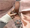 Designer-M Crystal-Embellished PVC Slingback Pumps Muaddi Restocks Begum PVC Slingbacks 5cm High Heel