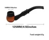 Manual freestyle ebony pipe removable filter curved handle smoking accessories