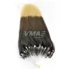 VMAE Maagd Braziliaanse Micro Ring Loop Hair Extensions Micro Link Kralen Menselijk Haarverlenging Zijdeachtige Rechte Keratin Fusion Ombre Rode Blonde