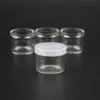 ガラスジャー容量6ml濃度のためのDabsワックスなしネックノンスティックカラー透明なサンプルウェルカムカスタムロゴ