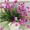 1 Bündel 21 Köpfe Künstliche Blumen mit Blatt Hochzeitsdekoration Simulation Phalaenopsis Blume Zuhause DIY Valentinstag Dekoration GB130