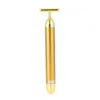 1 PC Afslanken Gezicht 24k Gold Vibration Massager Facial Beauty Roller Stick Lift Huidverstrakking Rimpel Bar Gezicht
