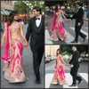 2019 New Chic Two Pieces Indian Wedding Dresses Appliqued V Neckline Mermaid Beaded Bridal Gowns Floor Length Wedding Dress With Wrap