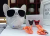 Fashion Aerobull Dog Head Bluetooth 4.1 Bulldog Trådlös Bluetooth-högtalare HiFi Subwoofer Support U Disk TF-kort