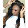 Highlights Full Lace Human Hair Wigs Body Wavy Ombre Lace Front Wig Brazilian Virgin Human Hairs Pre plucked Natural Hairline 150% Density